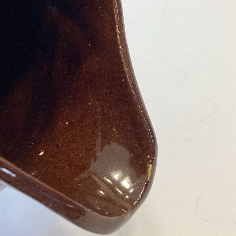 Vintage Canada Brown Glaze Stoneware Pottery Pitcher Syrup Jug Souvenir Lake NH - Picture 6 of 6